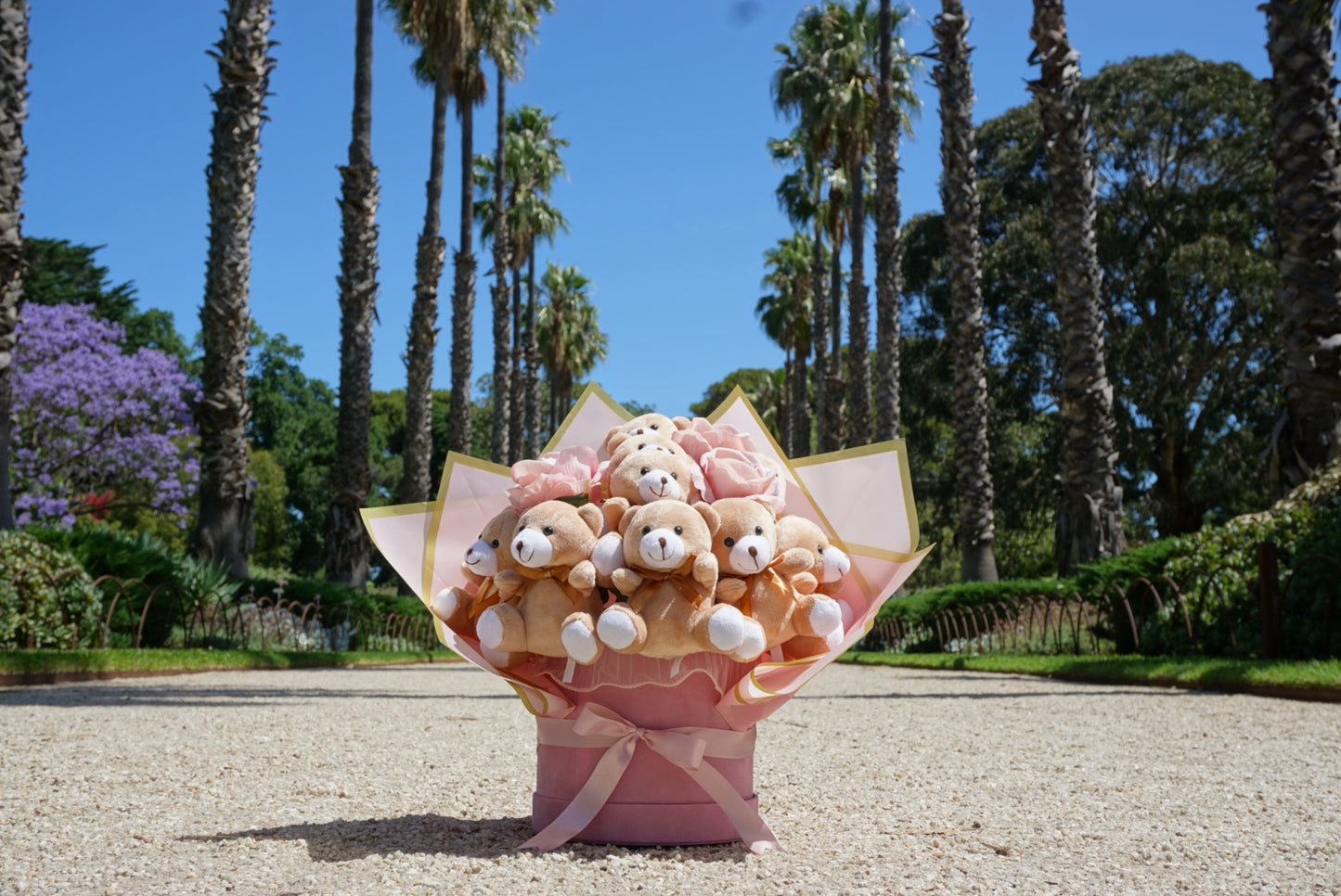 Pink Teddy Bouquet