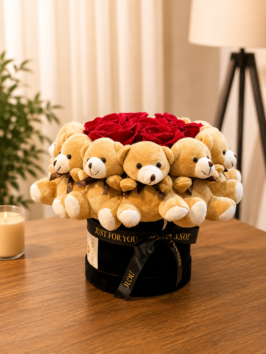 The Red — Luxury Bear Bouquet