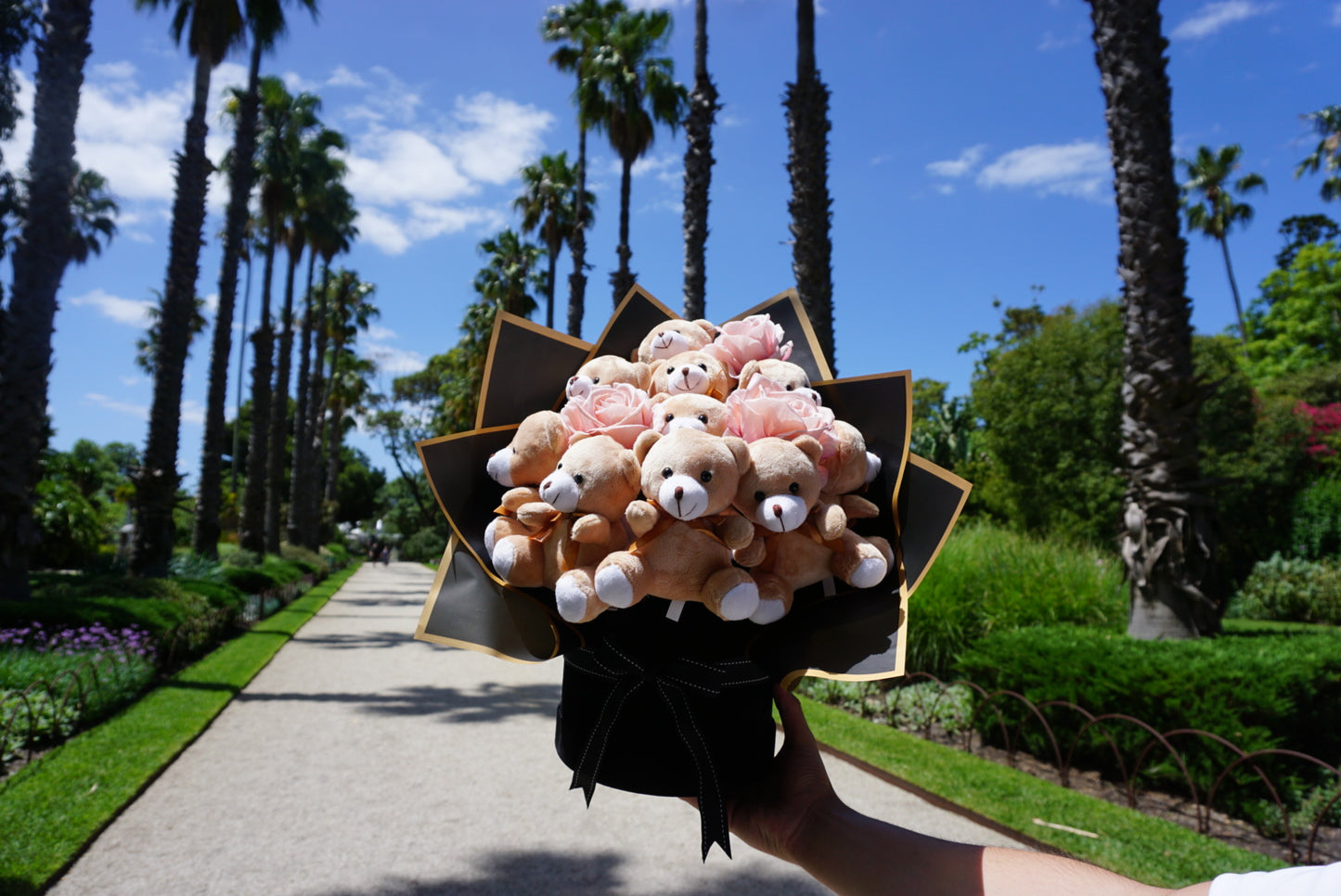 Black Teddy Bouquet