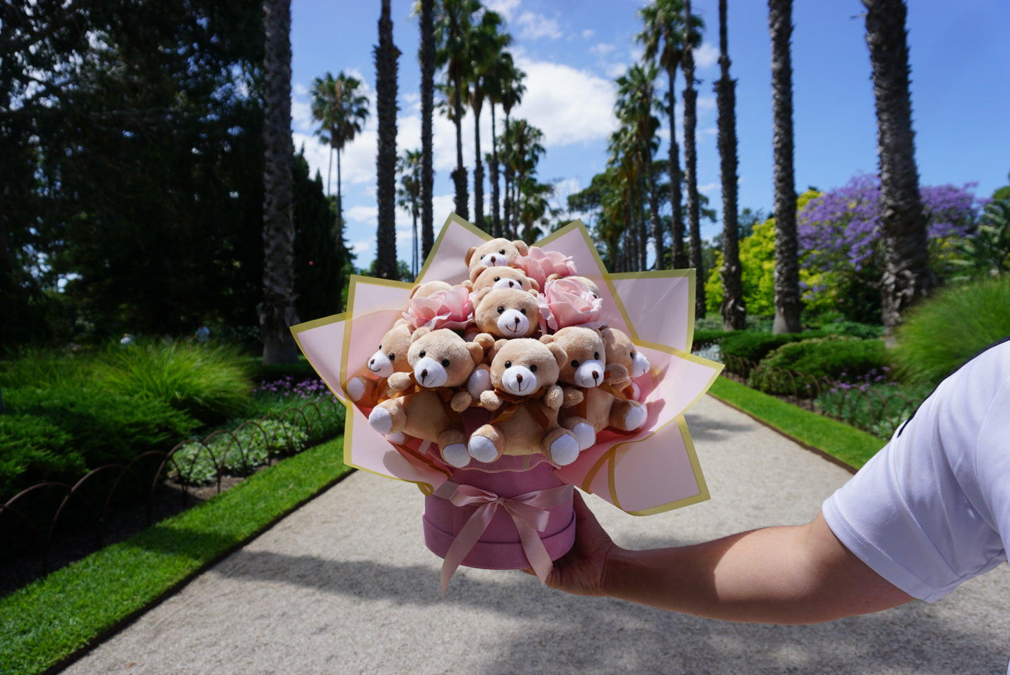 Pink Teddy Bouquet